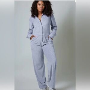 Rivet Utility Jumpsuit - Grey, Size:M Jumpsuits, Rompers